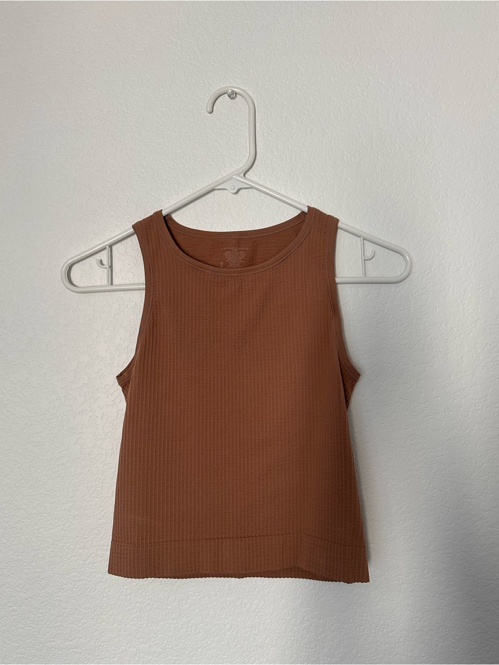 Anthropologie Ribbed Tank Top Brown